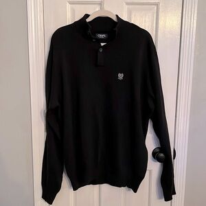 Chaps quarter button sweater EUC XL
